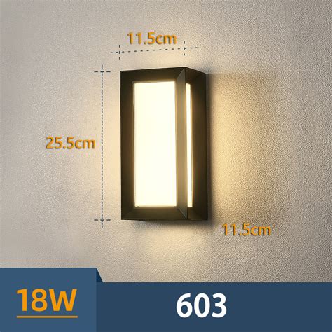gate lamp outdoor|GOGEOUS Outdoor Waterproof IP65 Modern LED Wall Light .